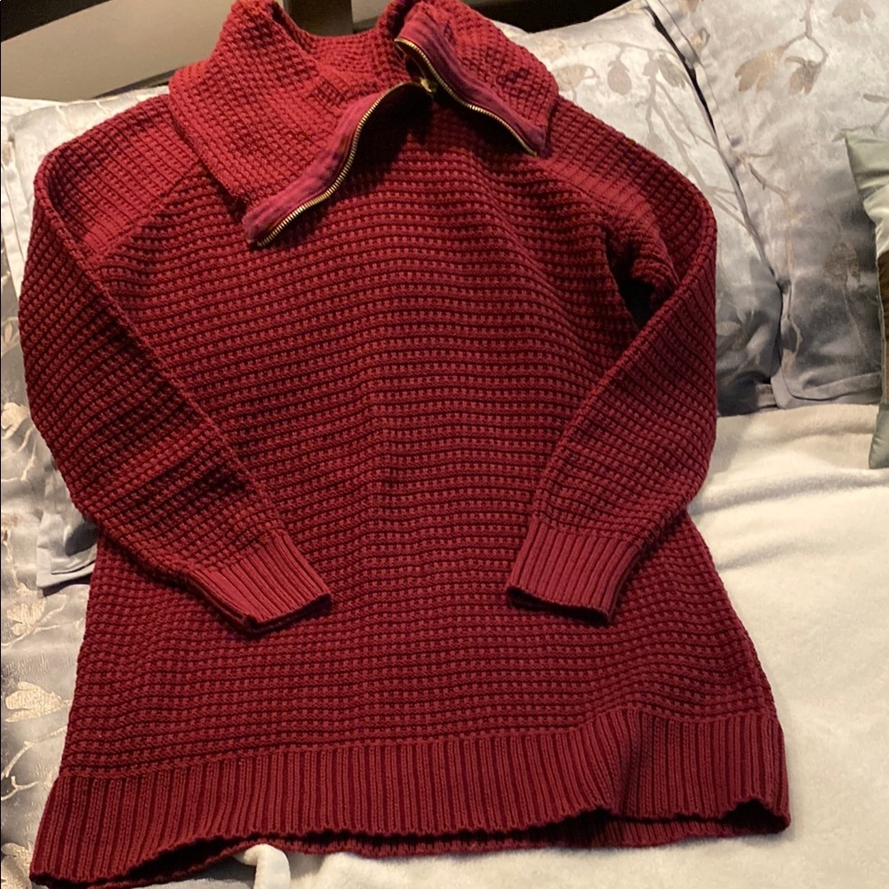 Cozy Burgundy Knit Sweater